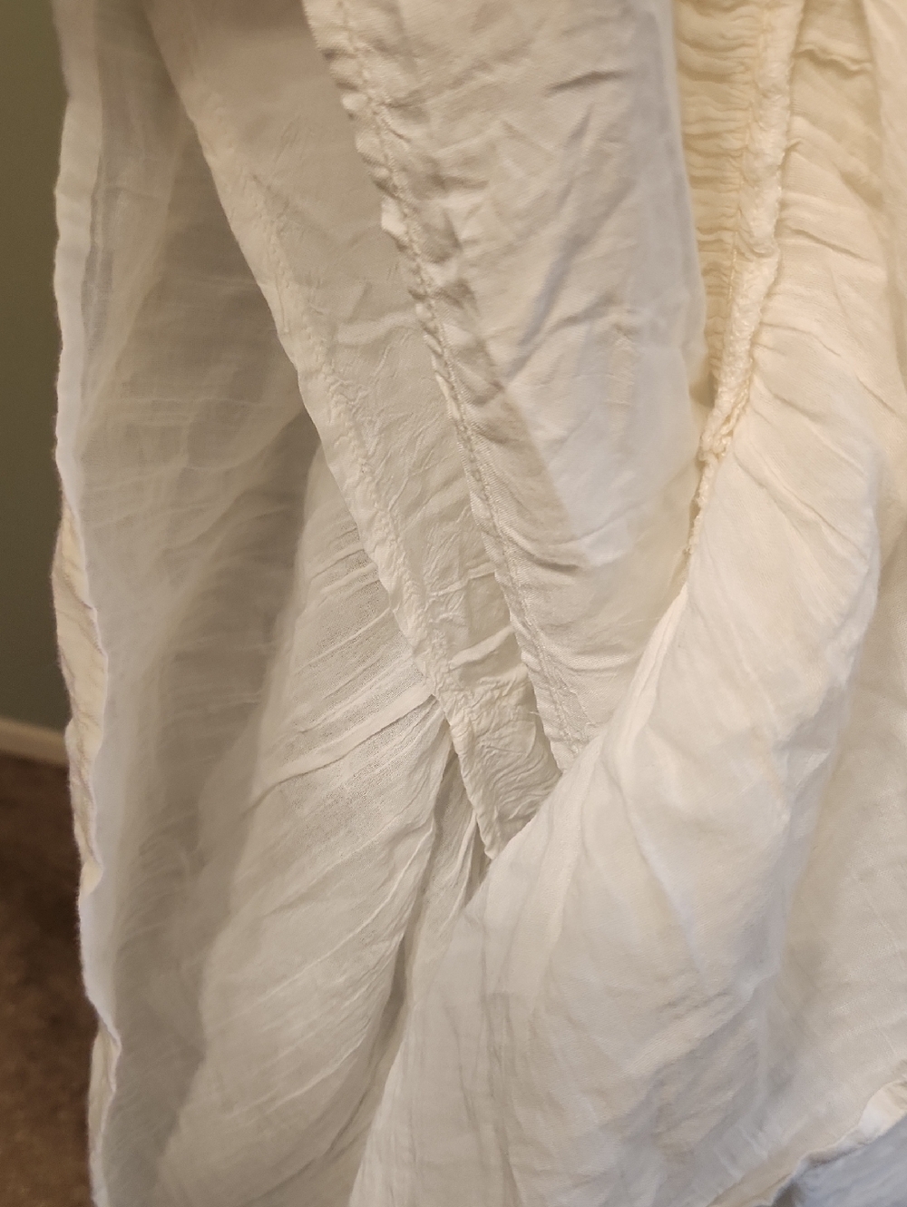 Free People Taking Sides Tiered Cotton Maxi Dress Size L - Picture 8 of 15
